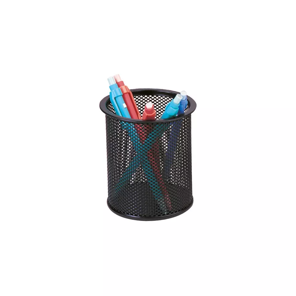 Q-CONNECT pen holder metal mesh black