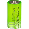 Q-CONNECT batterij, alkaline, C,blister van 2 stuks