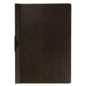 Q-Connect A4 Metal Clip File 60 Sheets Transparent Black
