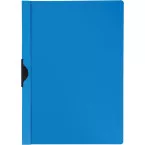 Q-CONNECT metal clip file A4 transparent blue holds 30 sheets