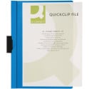 Q-CONNECT chemise à pince clip métallique A4 30 feuilles Transparent blue