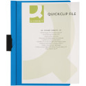 Q-CONNECT Klemmap metalenclip A4 30 vel Transparant blauw