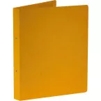 Bronyl ringmap, voor ft A4, uit glanskarton, 2 ringen van 25 mm, geel