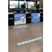 Tarifold autocolant sans texte, ft 90 x 1000 mm, blanc/bleu