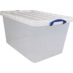 Really Useful Box 96 L Stackable Storage Box Clear