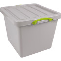 Really Useful Box Recycled 60L Stacking Storage Box Grey