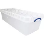 Really Useful Box 134L XL Stackable Transparent Storage Box