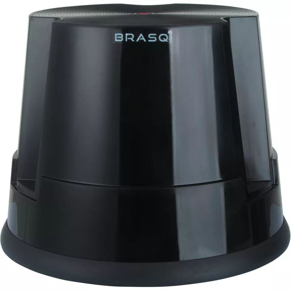 Essential Black Plastic Stool
