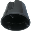 Essential Black Plastic Stool