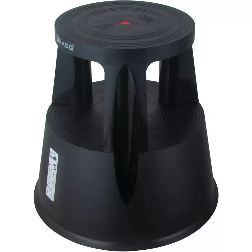 Rolkruk Comfort, uit kunststof, zwart