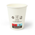 Beker uit karton, 150 ml, wit, pak van 100 stuks