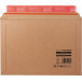 Verzendenvelop met balg, plakstrip aan lange zijde, ft 50 x 250 x 360 mm, bruin