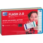 Oxford Flash 2.0 Flashcards, Ruled, A7, Assorted, Pack of 80 Sheets