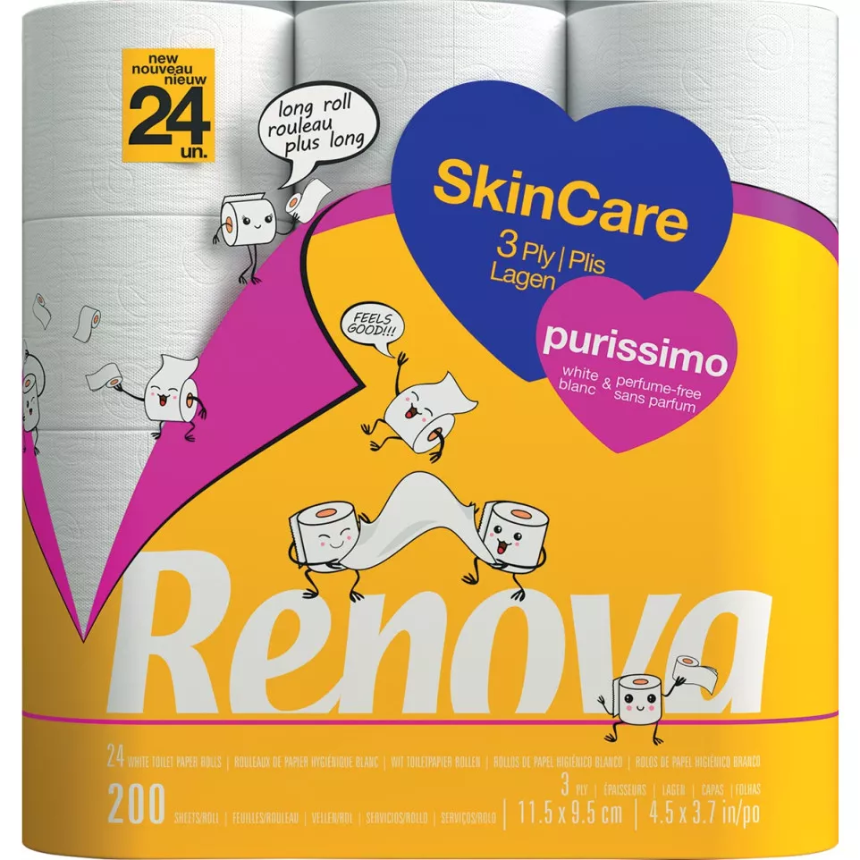 Renova Purissimo Toilet Paper 3 Ply...