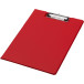Q-CONNECT klemplaat, PP, ft A4, dubbel, rood