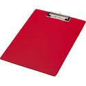 Q-CONNECT klemplaat, PP, ft A4, rood
