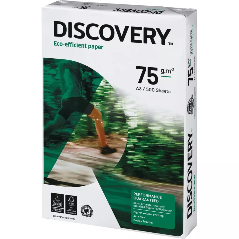 Discovery A3 75gsm White Copier Paper...