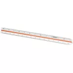 Westcott Reduction Scale Ruler 30 cm 1:2.5 1:5 1:10 1:20 1:50 1:100