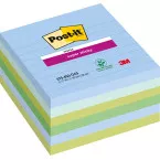 Post-it Super Sticky XL Notes Oasis Assorted Colors Lined 101 x 101 mm 90 Sheets Pack of 6