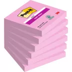 Post-it Super Sticky notes, 90 vel, ft 76 x 76 mm, pak van 6 blokken, roze (tropical pink)
