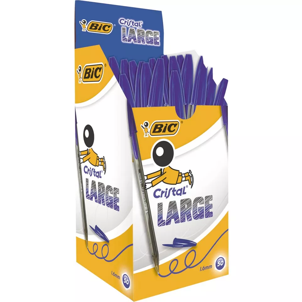 Bic balpen Cristal Large, brede punt,...