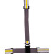 Wowow Cross Wrap gordel, met reflecterende stroken, in de hoogte en breedte verstelbaar