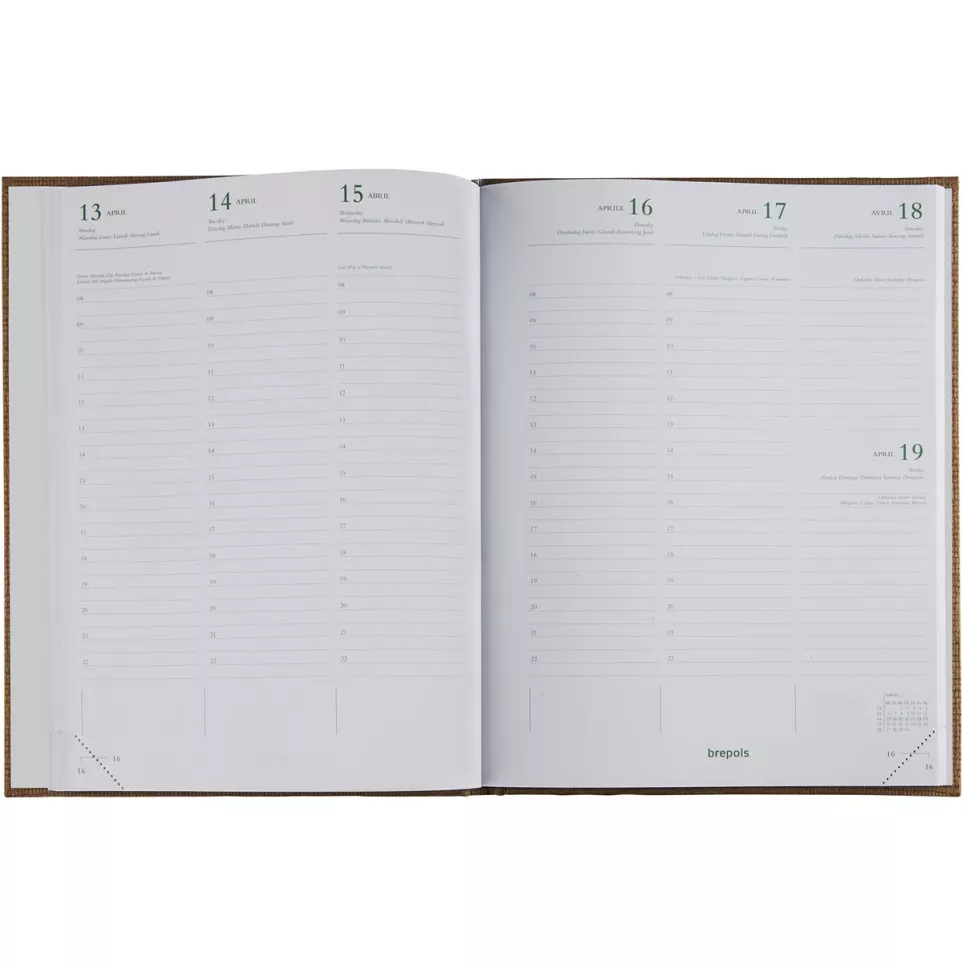 Brepols agenda Ecotiming, Kazar,...