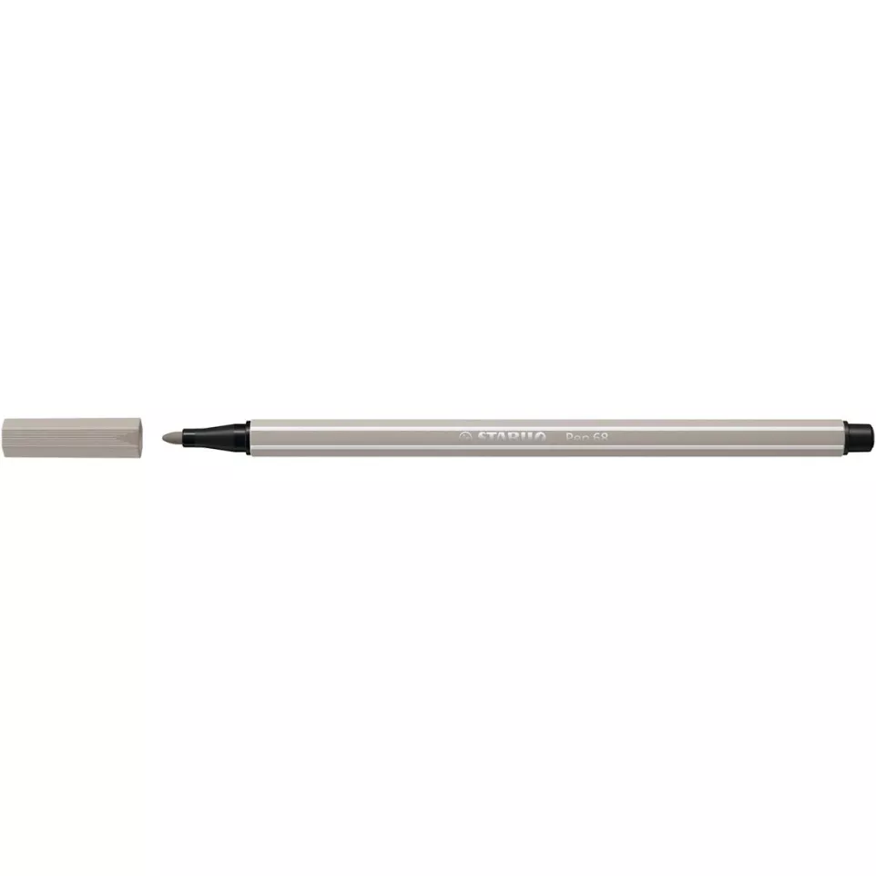 STABILO Pen 68 feutre, gris chaud