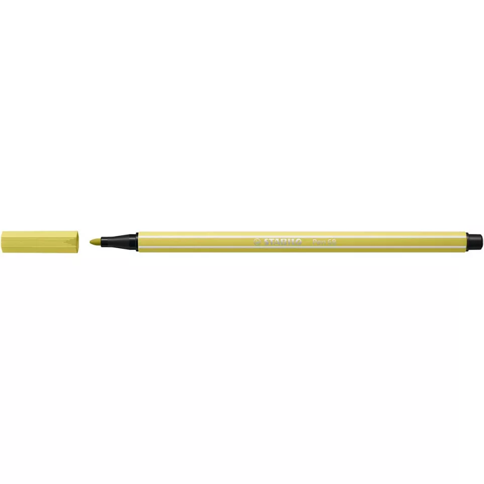 STABILO Pen 68 feutre, jaune moutarde