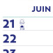 Brepols Optivision Wand-week kalender, Franstalig, 2027