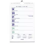 Brepols Wire-O calendrier de la semaine du mur, 4 langues, 2027