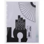 Atoma transparent pockets for A5+ notebooks set of 5 sheets