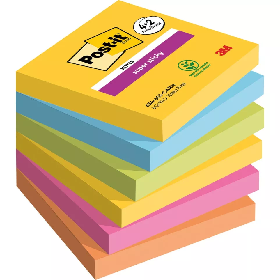 Post-it Super Sticky Notes Carnival...