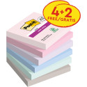 Post-it Super Sticky Notes Soulful Collection 3 in x 3 in 90 Sheets 4 Plus 2 Free Pads