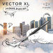 Parker roller Vector XL, moyenne, en boîte-cadeau, noir