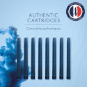 Waterman stylo plume Allure chrome pointe fine, 6 cartouches d'encre incluses, sous blister