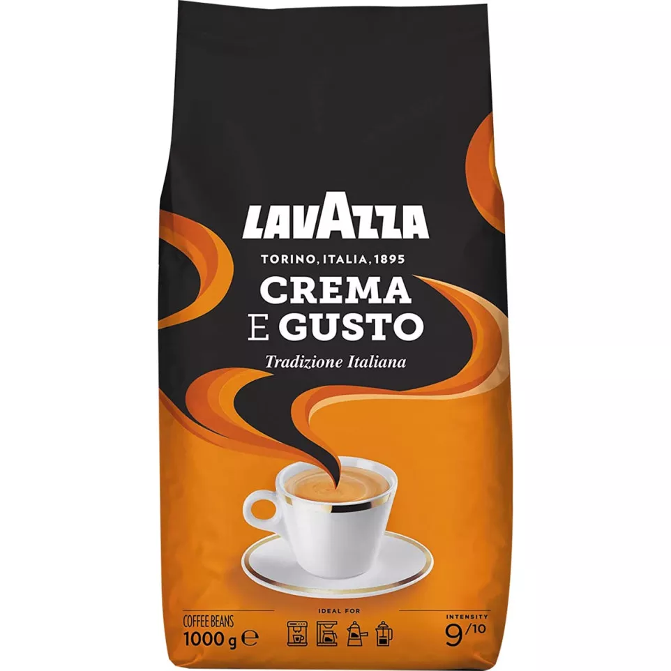 Lavazza café en grains cafe crema e...