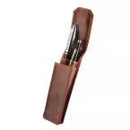 Maverick étui en cuir pour 2 plumes, brun