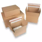 Book Shipping Box with Self-Adhesive Strip Brown 230 x 160 x 80 mm