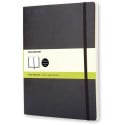 Moleskine Classic Soft Cover Notebook Plain 19 x 25 cm 192 Pages Black