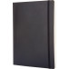 Moleskine carnet de notes, ft 19 x 25 cm, ligné, couverture flexible, 192 pages, noir