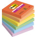 Post-it Super Sticky Notes 3 x 3 in Assorted Colors 6 Pads 90 Sheets per Pad