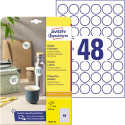 ETIQ ROND PERM 30MM 480P BLC
