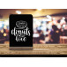 Bi-Office ardoise pour la table menu, A4