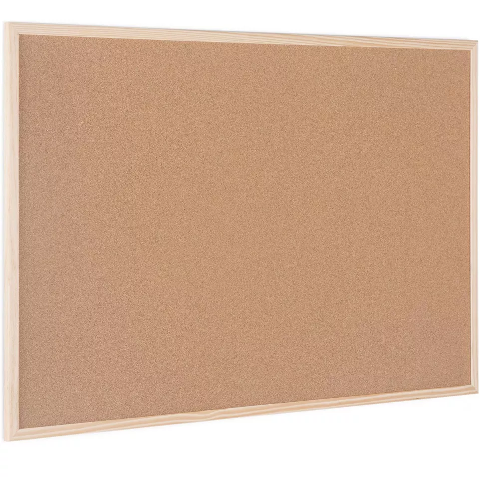 Bi-Office kurkbord met houten kader,...