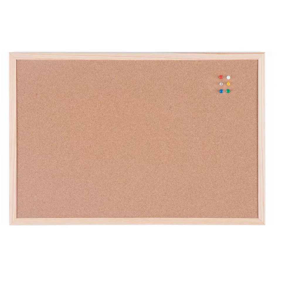 Bi-Office kurkbord met houten kader,...