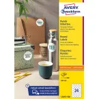 Avery Zweckform Round Labels 40 mm White Permanent Adhesive 240 Labels 10 Sheets
