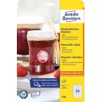 Avery Zweckform Round Removable Labels 40 mm White 240 Labels 10 Sheets