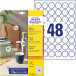 Avery Zweckform ronde etiketten, diameter 30 mm, wit, afneembaar, 480 etiketten, 10 vellen