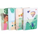 Oxford Horizons Notebook 9 x 14 cm 60 Ruled Pages Assorted Colours